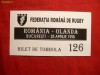 Bilet Tombola la Meciul Romania -Olanda -Rugby