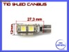 BEC AUTO LED POZITIE T10 (W5W) - 9 SMD CANBUS FARA EROARE - CULOARE ALB XENON 6000K