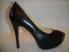 PANTOFI  CHRISTIAN  LOUBOUTIN PUMPS BLACK DIN PIELE