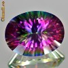 QUARTZ  MULTICOLOR  NATURAL  12.08 CT