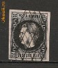 Romania.1867 Carol I cu favoriti hartie subtire 20 Parale  TD.4