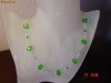 Set din argint 925, format din colier si cercei cu cristale swarovski biconice, bijuterii handmade, mireasa
