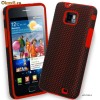 Vand husa Negru / Rosu protectie Samsung Galaxy S2 i9100 Folie bonus