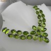 Colier argint 925 cu pietre de cuartz verde