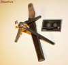 TREPIED FOTO  VINTAGE CU TOC DIN PIELE