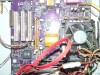 kit socket 478 ca  placa baza Elite Ecs 661fx-m, fsb 800, agp 8x, Sata + procesor intel Prescott 2.8 ghz + cooler intel