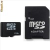 card micros sd 8gb + adaptor SD class 4 - cel mai mic pret
