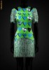 Rochie VERSACE la H&M din matase naturala, cu franjuri, masura 34