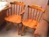 2 Scaune din lemn masiv - culoarea lemnului natur - Import Germania -