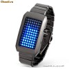 Ceas hightech style Japonez cu Display Digital LED 72 leduri albastre model Zero Kelvin TokyoFlash - Matrix - Antreneaza IQ'ul !!!
