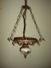 LUSTRA CANDELABRU-BRONZ SI CERAMICA