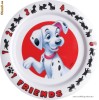 Farfurie plata din melamina 21cm 101 DALMATIENI