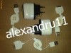Incarcator retea USB si priza 220V 1000mA cablu de date retractabil si functie incarcare Compatibil cu Apple IPod IPhone iPhone 2G, 3G, 3 buc 30 lei