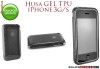 HUSA NEAGRA GRI SILICON GEL IPHONE 3GS 3G - TRANSPORT GRATUIT