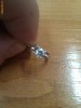 Inel aur alb 18 K cu diamant (briliant) 0.38 K