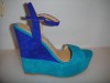 SANDALE STEVE MADDEN BLUE DIN PIELE CAMOSCIO SANDALE STEVE MADDEN BLUE DIN PIELE CAMOSCIO