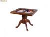 Masa joc table din lemn masiv cu capac si suprafata de joc din piele, printata, avand dimensiunile 86x75