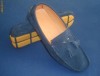 Mocasini/scarpi/pantofi barbat bleumarin din piele intoarsa primavara-vara