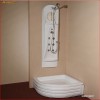 Cadita de dus semirotunda Rosa 80 x 80 - Garantie 10 ani