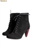 Botine Statement Black Velvet HS626