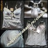 CORSET DAMA ELEGANT SATEN GRI SOBOLAN ACCESORIU PIETRE SWAROVSKI de CLUB OCAZIE firma LIBERTY made in ITALY  CORSETE FEMEI