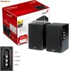 Okazie! Genius Hi-Fi Wood Stereo Speakers SP-HF1250A, din lemn, negre, NOI, in cutie!