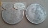 vand trei monede vechi dou de 500 lei din 1941 si una de 5lei din 1880