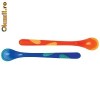 Nuby Set 2 lingurite polipropilen/TPE in diverse culori