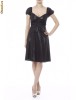 Rochie TinaR din satin negru The Little Black Dress