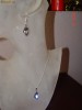 Set argint colier si cercei cu cristale swarovski VL - bijuterii handmade