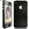 Apple iPhone 4 folie de protectie carcasa 3M carbon black (incl. display 3M ADQC27)