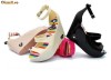 Sandale gen balerini cu platforma de dama model Vivienne Westwood de vara