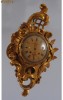 Ceas de perete stil rococo foita de aur