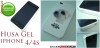 HUSA ALBA SILICON - GEL MODEL CAINI IPHONE 4S / 4 - TRANSPORT GRATUIT