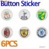 6 x sticker APPLE iPhone iPod iPad  fottball logo