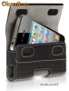 Husa Griffin Elan Holster Metal GB01708 Perforated Black Leather pentru iPhone 4G