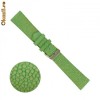 Curea de Ceas din Piele de Pisica de Mare Slefuita, marime 20 mm, culoare Verde, Cod Produs - UPEW-00008-20