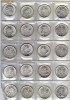 LOT MONEDE ARGINT--20 BUCATI-500 LEI--1944
