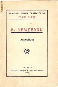 B. Nemteanu - Antologie (1926) foto