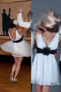 rochie scurta alba (mireasa) foto