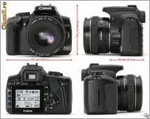 CAMERA CANON 400d + 2 OBIECTIVE