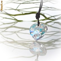 Inima-Cristal Swarowski-Silver Pandant-Cadou deosebit foto