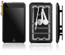 Husa de protectie iPod Touch 2G/3G cu suport cablu - Macally METRO-TCM foto