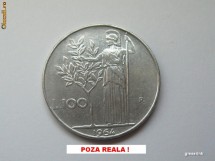 100 lire ITALIA din 1964 foto