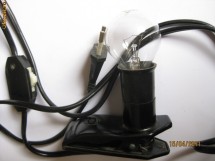LAMPA EBONITA DE COLECTIE MODEL ELBA DIN ANII 60 foto