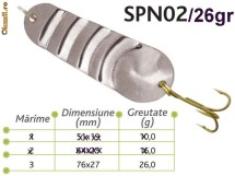 Lingurita Oscilanta Baracuda Spn -02 -26gr foto