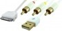 Cablu Audio Video iPod Nano,iPhone 4 4G 3GS 3G 2G iPad-7994 foto