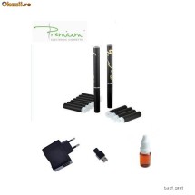Tigare Electronica Neagra PACHET DUBLU (10 rezerve + 1 sticluta INCLUSA) foto