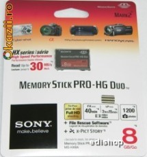 Memory Stick Pro-HG Duo HX 8GB - MSHX8A Sony , originale, sigilate!