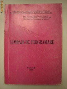 LIMBAJE DE PROGRAMARE - CONSTANTIN BARON foto